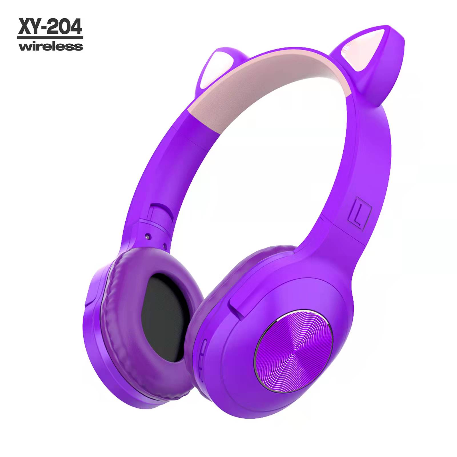 Fones de ouvido com orelha de gato